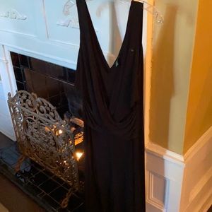 Ralph Lauren Black v-neck and back and below knee length